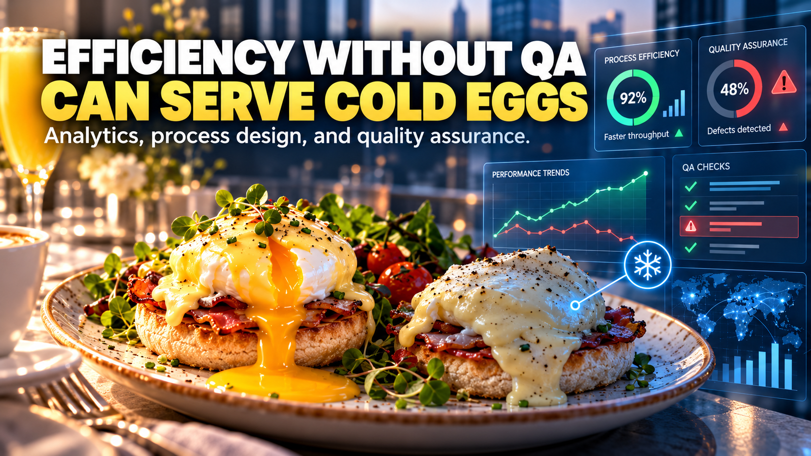 Efficiency Without QA Can Serve Cold Eggs — Analytics, process design, and quality assurance
