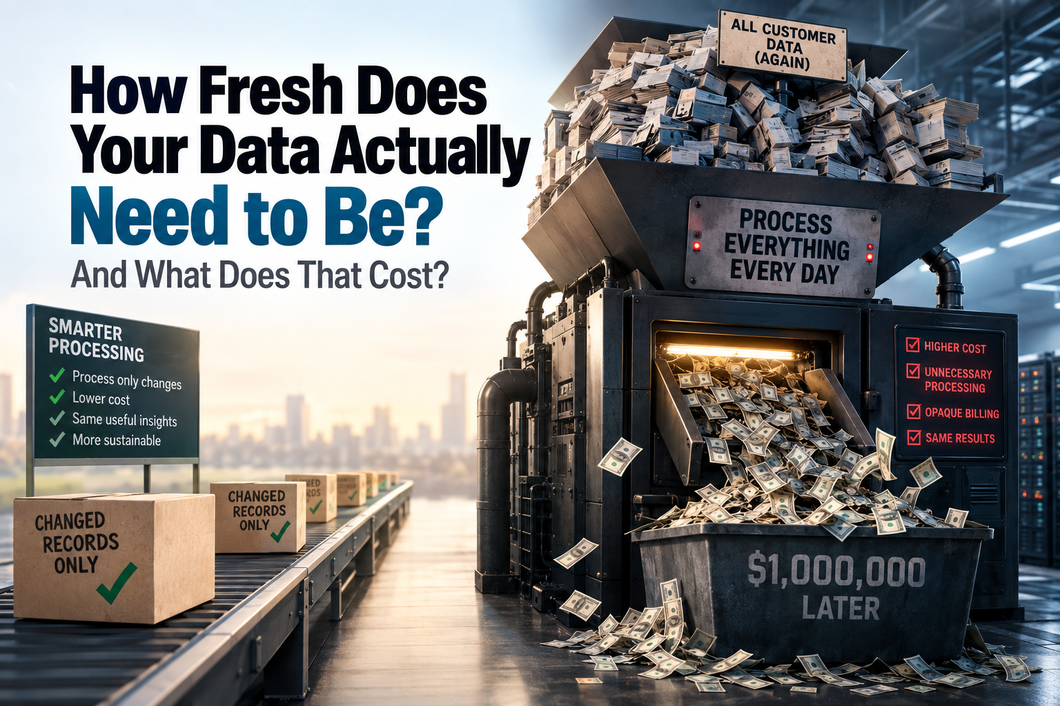 How Fresh Does Your Data Actually Need to Be? And What Does That Cost?